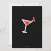 Geburtstags-Martini-Cocktail-Einladung Einladung (Rückseite)