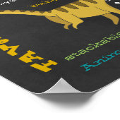 Geburtstags-Meilensteine Poster - Dinosaurier (Ecke)