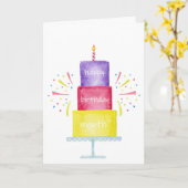 Geburtstags Monat Grußkarte Karte (Gelbe Blume)