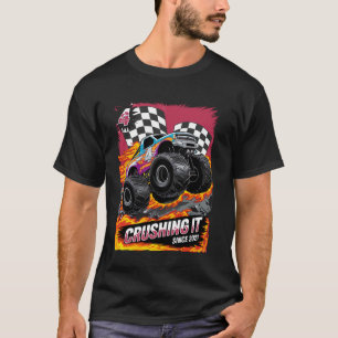 Geburtstags-Monstertruck 4 Jahre alte Jungen 4. Pa T-Shirt