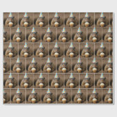 Geburtstags-Murmeltier mit Cupcake Geschenkpapier (Flach)