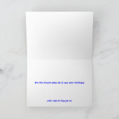 Geburtstags-Nachrichten Karte (Innenseite)