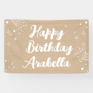 Geburtstags-Name-Banner - Foto-Wand im gemalten St Banner
