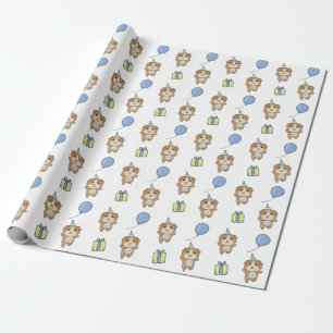 Geburtstags Niedliche Guinea Tiere Schweinekid Geb Geschenkpapier