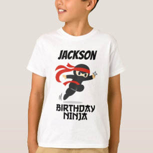 Geburtstags-Ninja-Personalisierte-Name-Party T-Shirt
