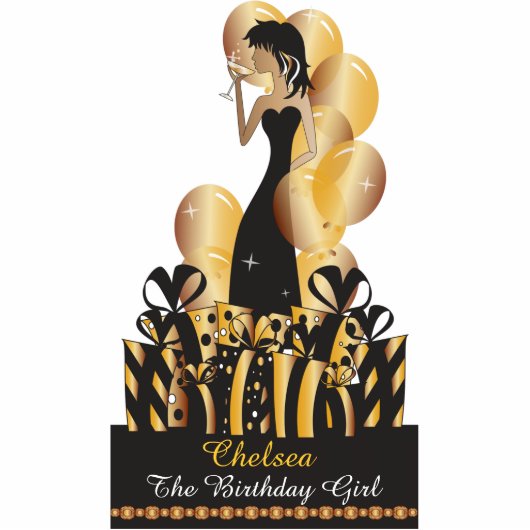 Geburtstags-oder Freistehende Fotoskulptur (Vorne)