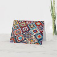 Geburtstags-Omas Quadrat gehäkelt Quilt