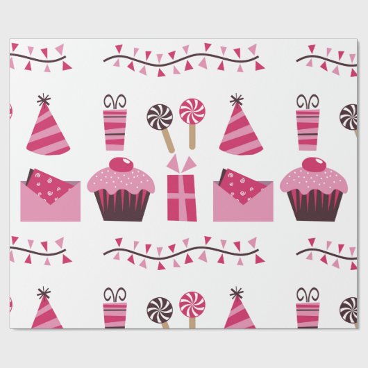 Geburtstags-Packpapier Geschenkpapier (Flach)