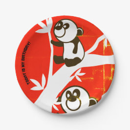 Geburtstags Pandas Pappteller