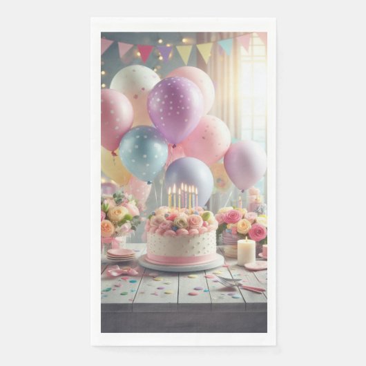 Geburtstags-Papier Handtücher Serviette (Vorderseite)