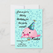 Geburtstags-Party Blobfish Einladung (Vorderseite)