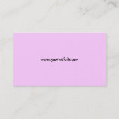 Geburtstags-Party Boxerhundegeschäftskarte Visitenkarte (Rückseite)