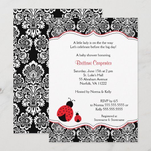 Geburtstags-Party der Einladung (Vorne/Hinten)