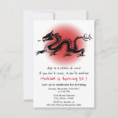 Geburtstags-Party des chinesischen traditionellen Einladung (Vorderseite)