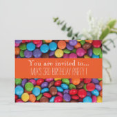 Geburtstags-Party des Süßigkeitsschokoladenkindes Einladung (Stehend Vorderseite)