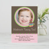 Geburtstags-Party Einladung (Stehend Vorderseite)