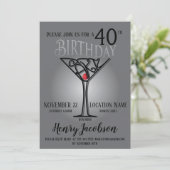 Geburtstags-Party Einladung (Stehend Vorderseite)