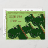 Geburtstags-Party Einladung (Vorne/Hinten)