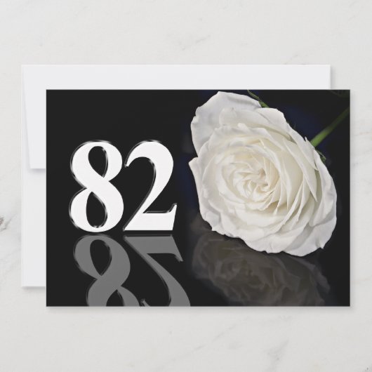 Geburtstags-Party Einladung 82 Jahre alt (Vorderseite)
