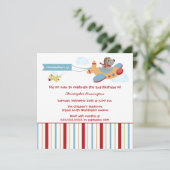 Geburtstags-Party Einladung des (Stehend Vorderseite)