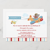 Geburtstags-Party Einladung des (Vorne/Hinten)