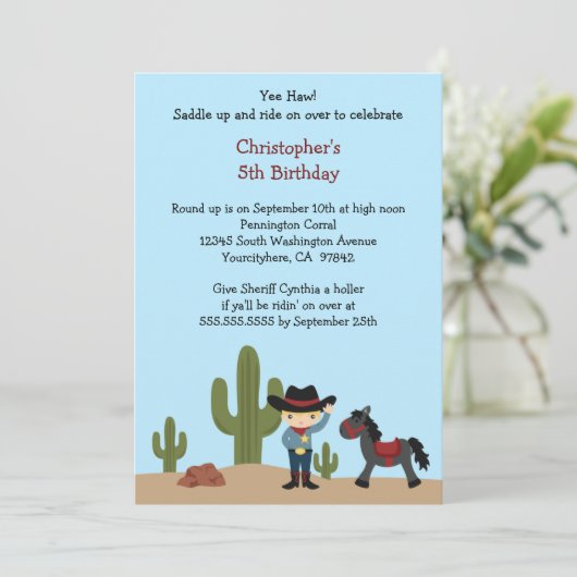 Geburtstags-Party Einladung des (Stehend Vorderseite)