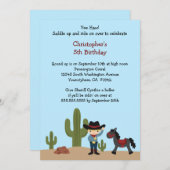 Geburtstags-Party Einladung des (Vorne/Hinten)