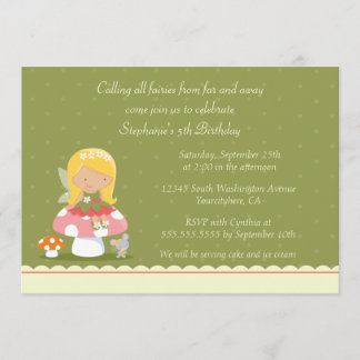 Geburtstags-Party Einladung des feenhaften