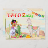 Geburtstags-Party Einladung des Taco-2sday (Vorne/Hinten)
