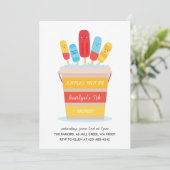 Geburtstags-Party Einladung eines (Stehend Vorderseite)