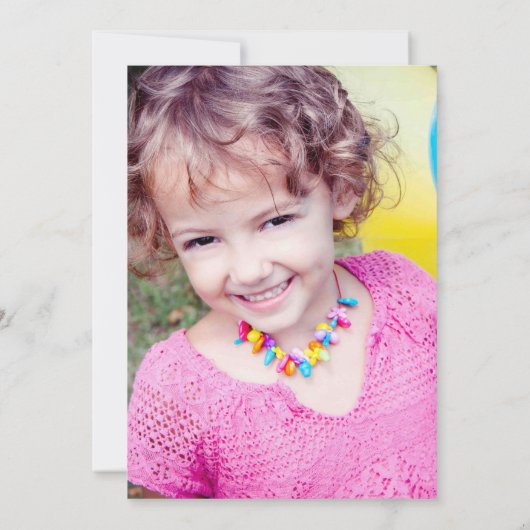 Geburtstags-Party Einladung eines (Rückseite)