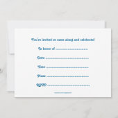 Geburtstags-Party Einladung mit (Rückseite)