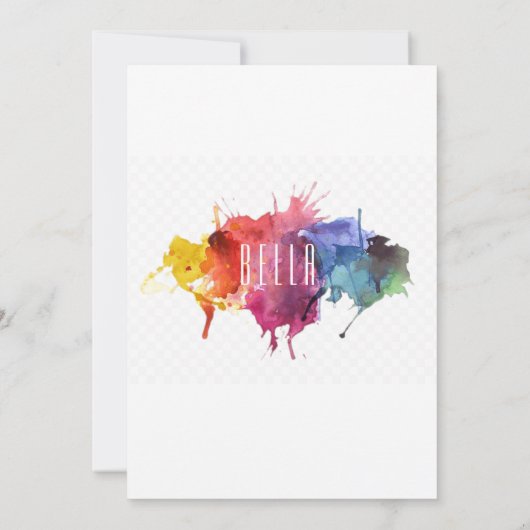 Geburtstags-Party Einladungen (Rückseite)