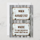 Geburtstags-Party Einladungen (Rückseite)