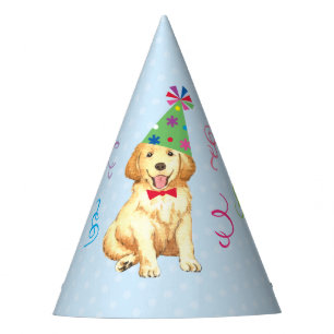 Geburtstags-Party-goldener Retriever Partyhütchen