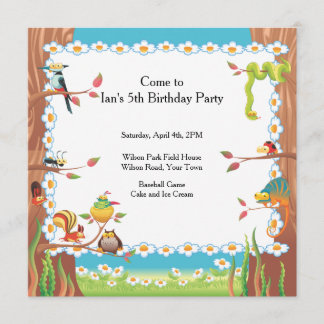 Geburtstags-Party im Park Einladung