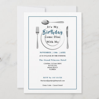 Geburtstags-Party kommt mit mir zu Abend Einladung