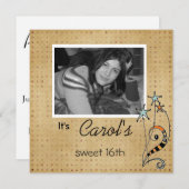 Geburtstags-Party laden ein Einladung (Vorne/Hinten)