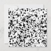 Geburtstags-Party - schwarzer Einladung (Rückseite)