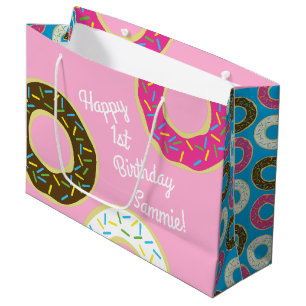 Geburtstags-Party-Thema der Schaumgummiring-buntes Große Geschenktüte