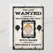 Geburtstags-Party wollte Einladungen (Vorderseite)