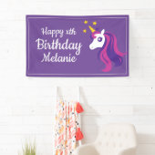 Geburtstags-Partyfahne des kundenspezifischen rosa Banner (Insitu)