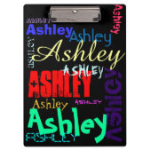 Geburtstags-personalisiertes wiederholendes klemmbrett (Vorderseite)