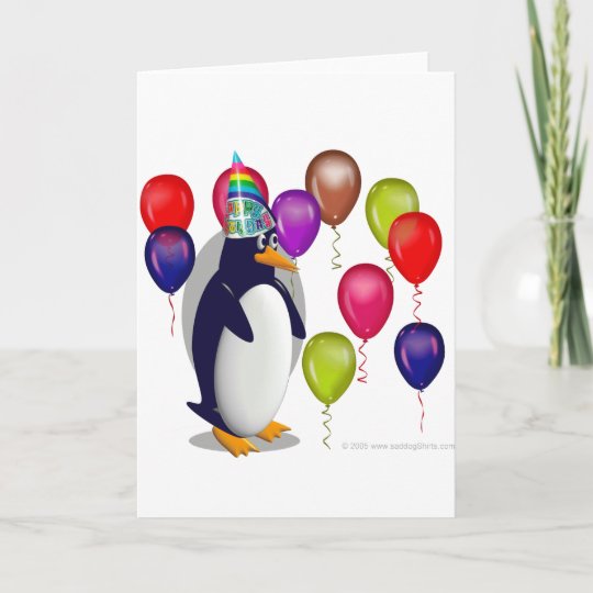 Geburtstags Pinguin Karte Zazzle De