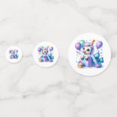 Geburtstags-Pony-Tischkonfetti Konfetti (Vorderseiten)