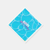 Geburtstags-Poolparty zum Bday Serviette (Ecke)