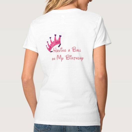 Geburtstags-Prinzessin Tee (Rückseite)