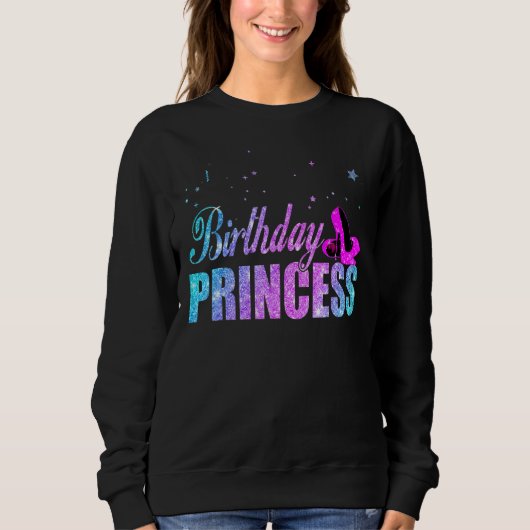 Geburtstags-Prinzessin-Tochter oder Geburtstagspar Sweatshirt (Vorderseite)