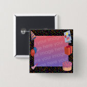 Geburtstags-Rahmen Button (Vorne & Hinten)