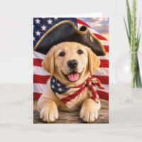 Geburtstags-Retriever-Welpe mit Dreispitz